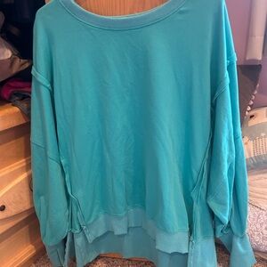 Fantastic Fawn Turquoise Casual Top